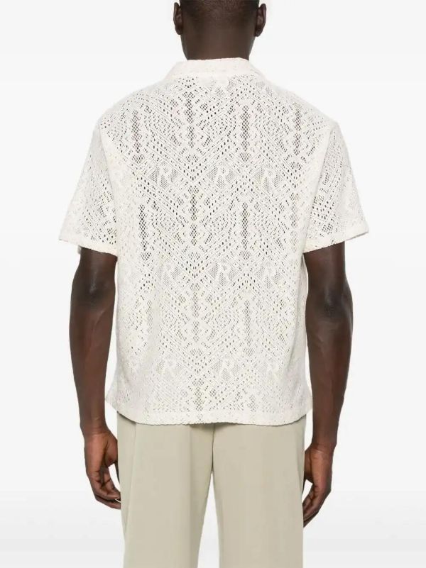 Browns Represent All-over Crochet Shirt | Browns Shirts