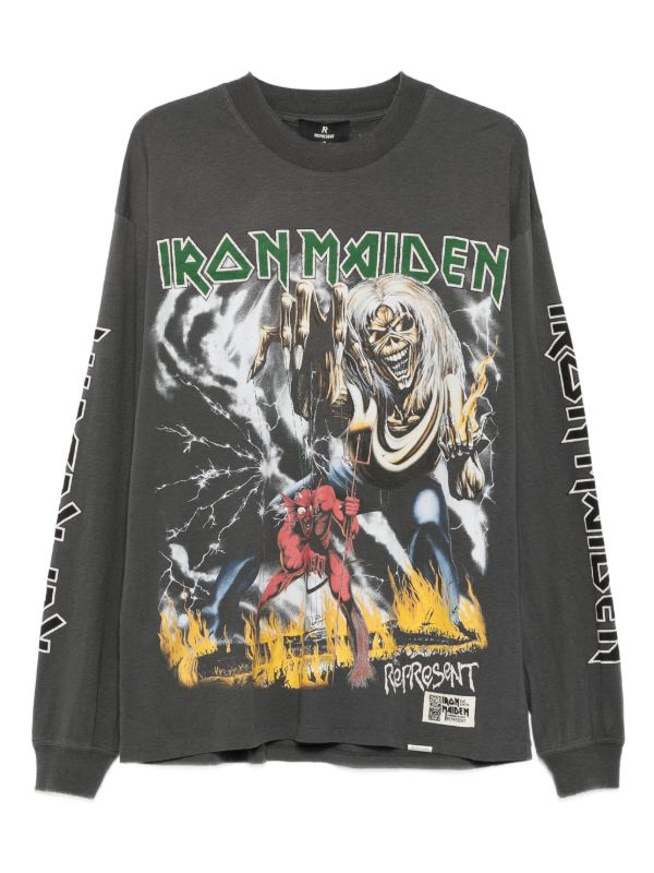browns Represent Iron Maiden Number of the Beast T-shirt | Browns T-Shirts