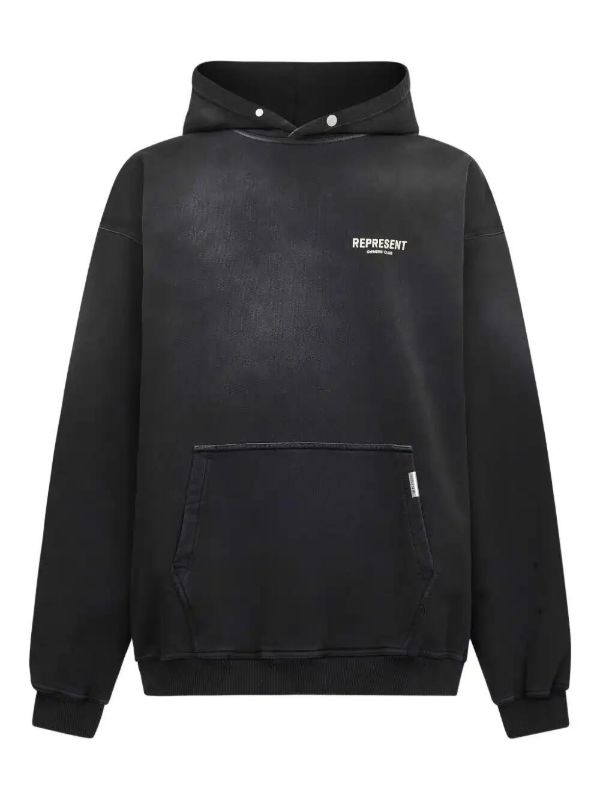 browns Represent logo-print cotton hoodie | Browns Hoodies