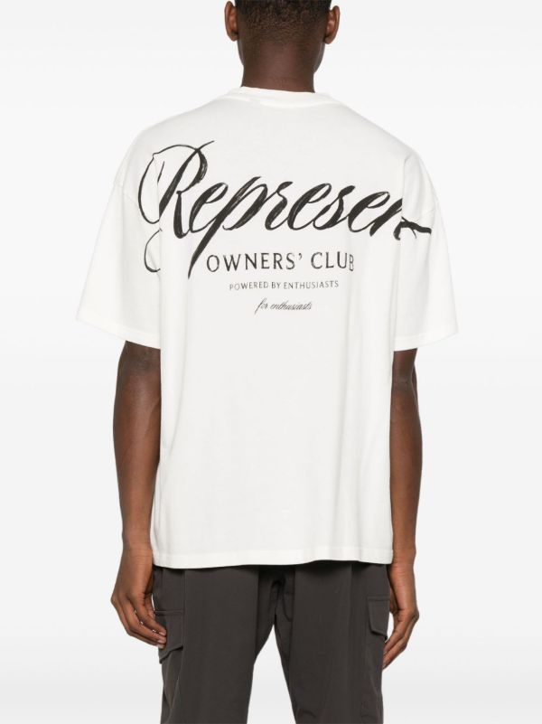 Browns Represent Owners Club Script T-shirt | Browns T-Shirts