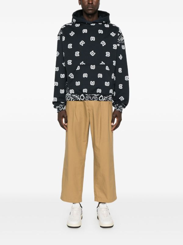 Browns RHUDE Bandana-Print Cotton Hoodie | Browns Hoodies