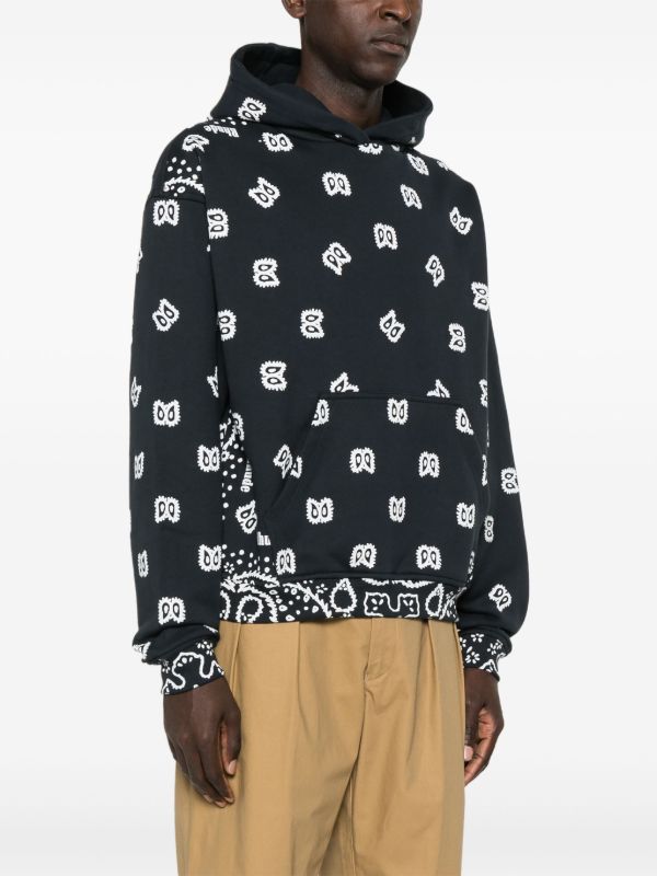 Browns RHUDE Bandana-Print Cotton Hoodie | Browns Hoodies