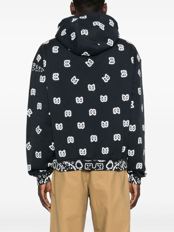 Browns RHUDE Bandana-Print Cotton Hoodie | Browns Hoodies