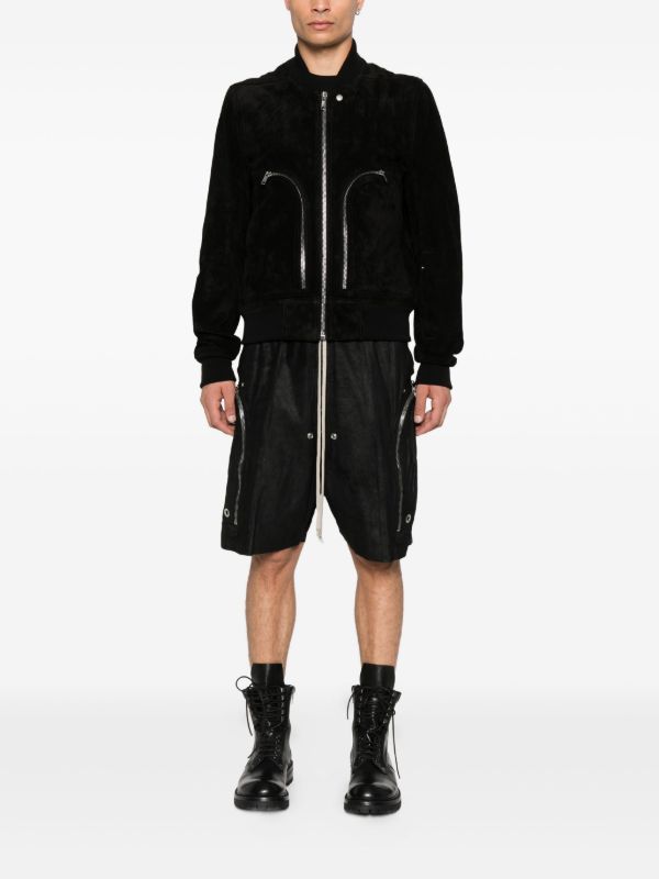 Browns Rick Owens Bela Leather Shorts | Browns Cargo Shorts