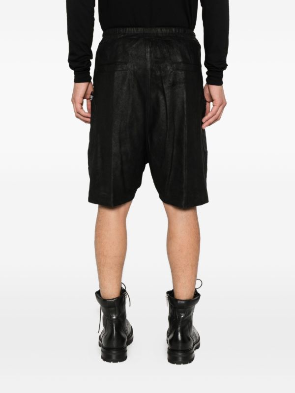 Browns Rick Owens Bela Leather Shorts | Browns Cargo Shorts