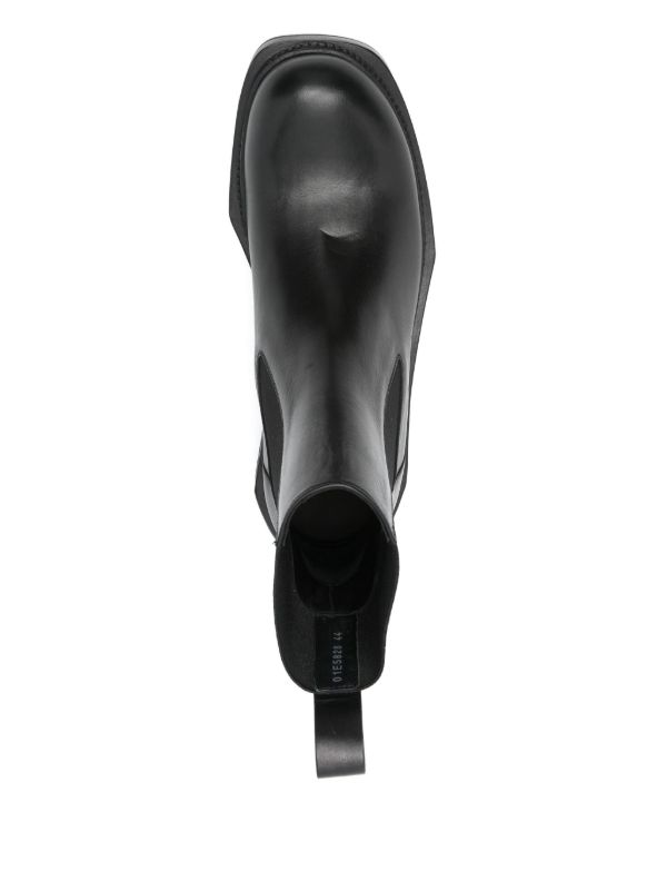 Browns Rick Owens Black Beatle Cyclops Boots | Browns Boots