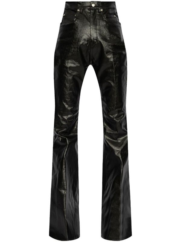 browns Rick Owens Black Bolan Trousers | Browns Flared & Bell-Bottom Pants