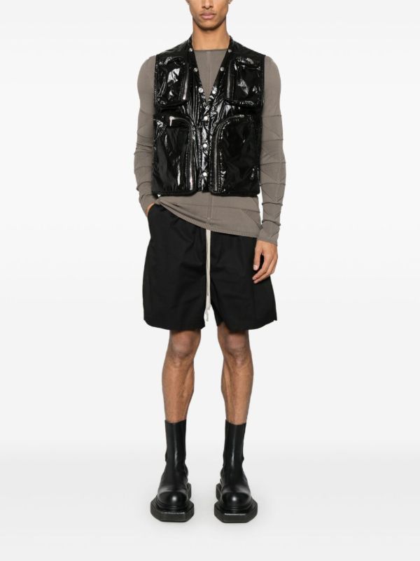 Browns Rick Owens Black Hollywood Shorts | Browns Deck Shorts
