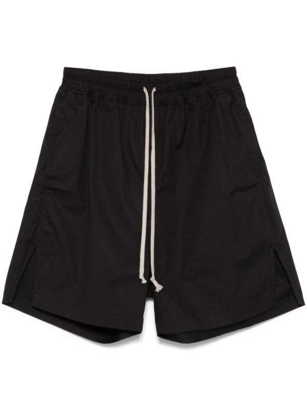 browns Rick Owens Black Hollywood Shorts | Browns Deck Shorts