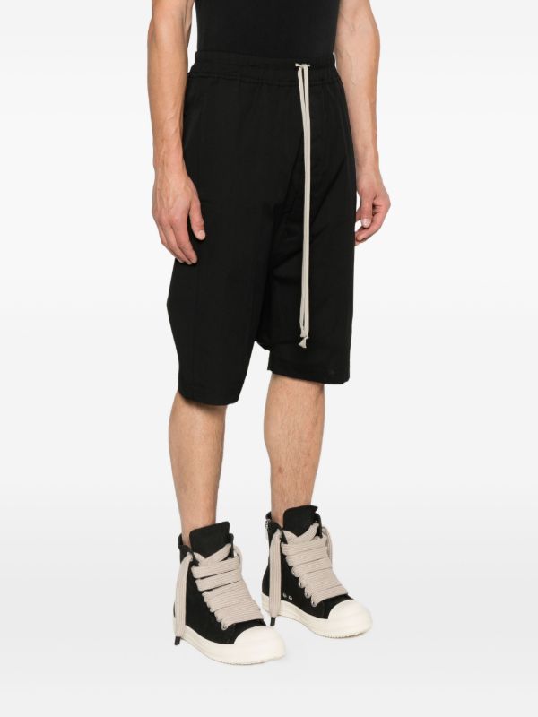 Browns Rick Owens Drawstring Pods Shorts | Browns Drop-Crotch Shorts