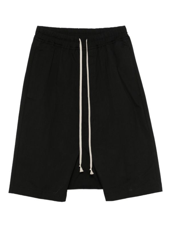 browns Rick Owens Drawstring Pods shorts | Browns Drop-Crotch Shorts