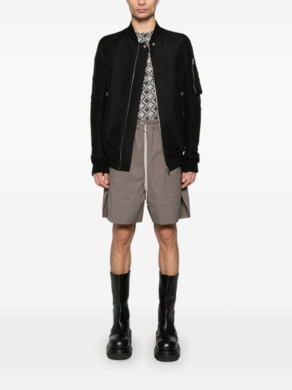 Browns Rick Owens Grey Hollywood Shorts | Browns Deck Shorts