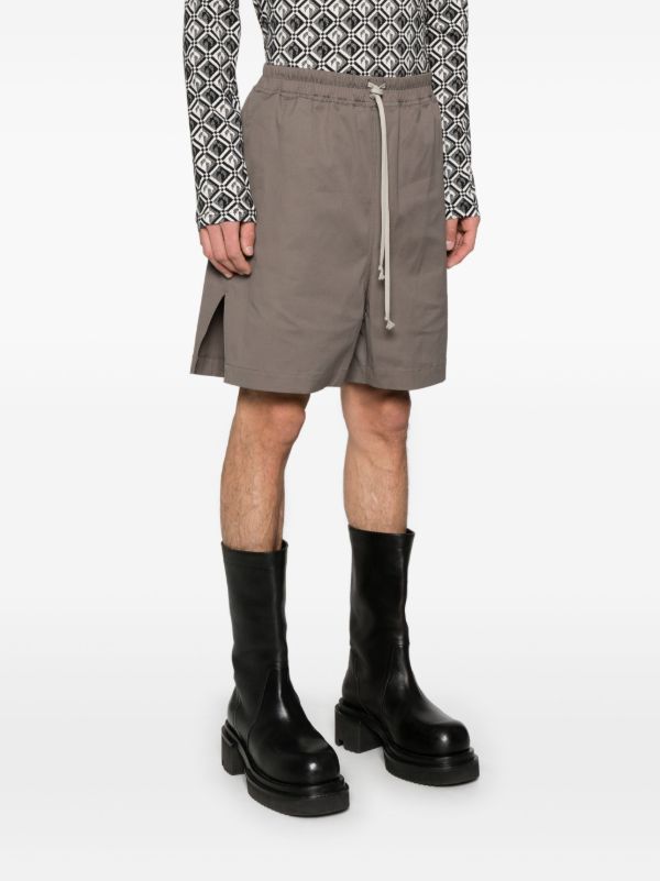 Browns Rick Owens Grey Hollywood Shorts | Browns Deck Shorts