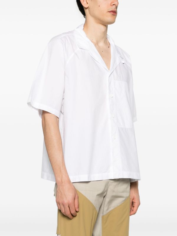 Browns ROA White Poplin Short-Sleeve Shirt | Browns Shirts