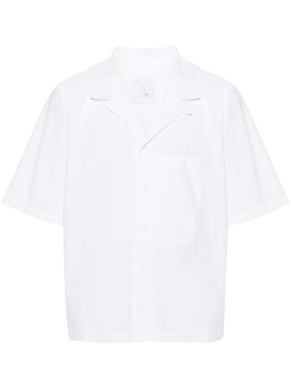 browns ROA White Poplin Short-Sleeve Shirt | Browns Shirts