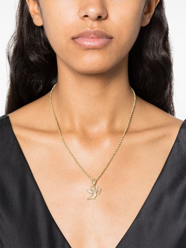 Browns Roses Metals 14K Yellow Gold Shooter Pendant Necklace | Browns Fine Necklaces