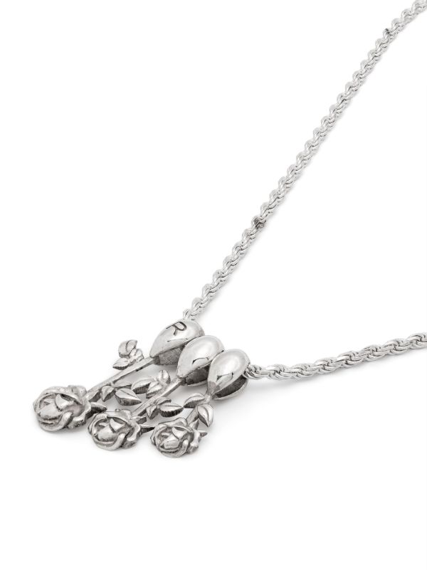 Browns Roses Metals Sterling Silver Roses Pendant Necklace | Browns Necklaces