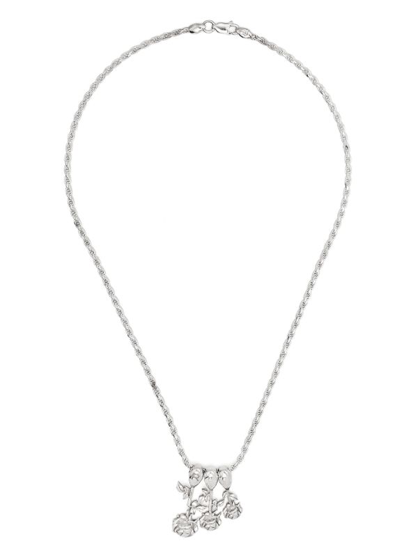 browns Roses Metals Sterling Silver Roses Pendant Necklace | Browns Necklaces