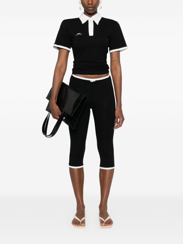 Browns Rowen Rose Embroidered-logo Polo Top | Browns Polo Tops