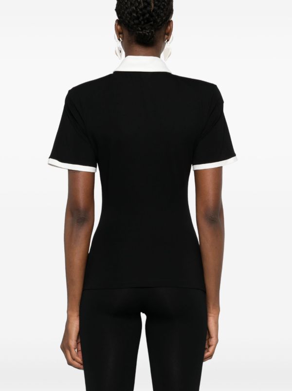 Browns Rowen Rose Embroidered-logo Polo Top | Browns Polo Tops