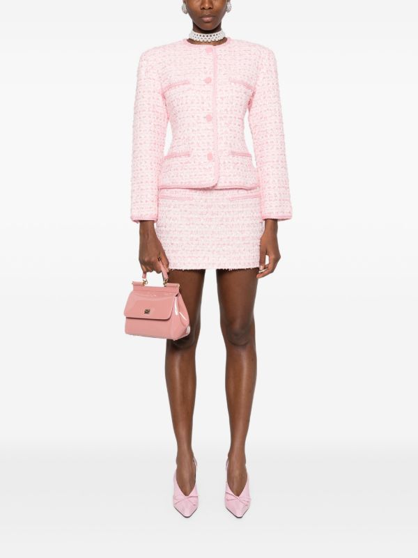 Browns Rowen Rose Tweed Mini Skirt | Browns Straight Skirts