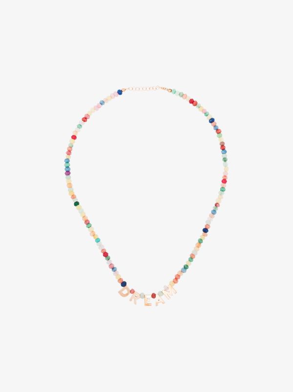 browns Roxanne First 14K rose gold Dream jade necklace | Browns Necklaces