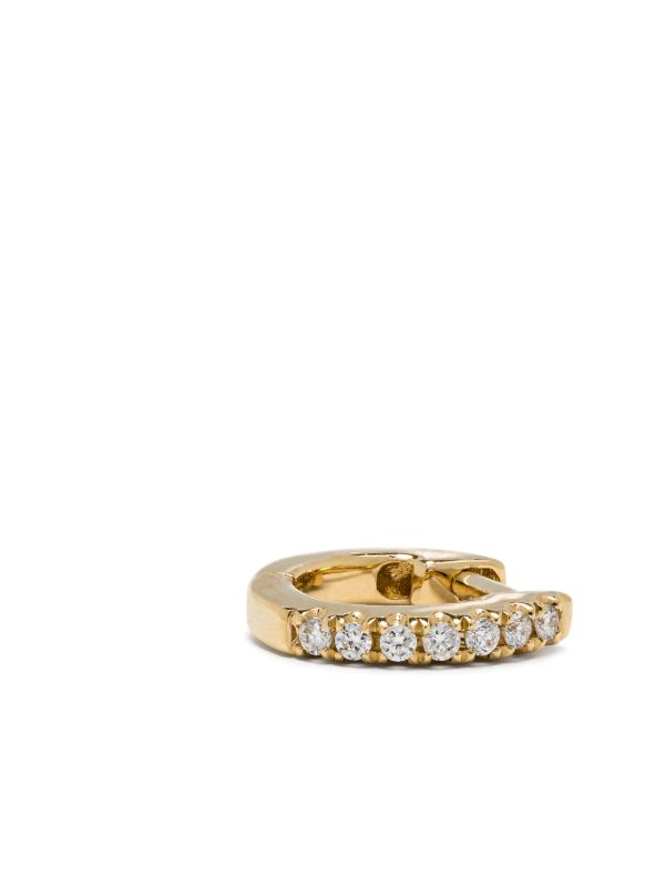 Browns Roxanne First 14K Yellow Gold Teeny-Weenie Huggie Diamond Hoop Earring | Browns Fine Earrings