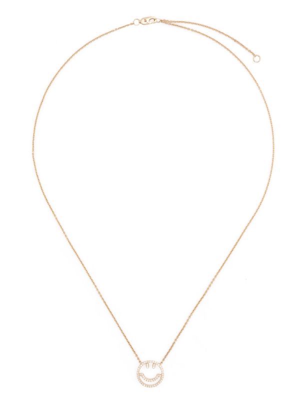 browns Roxanne First 14kt yellow gold smile diamond necklace | Browns Necklaces