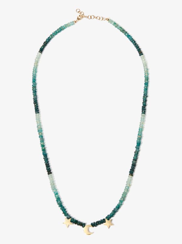 browns Roxanne First 9K yellow gold Starbound grandidierite necklace | Browns Fine Necklaces