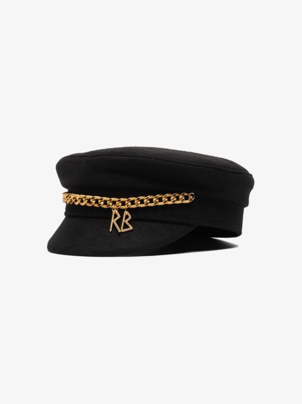 Browns Ruslan Baginskiy Black Chain Baker Boy Hat | Browns Hats