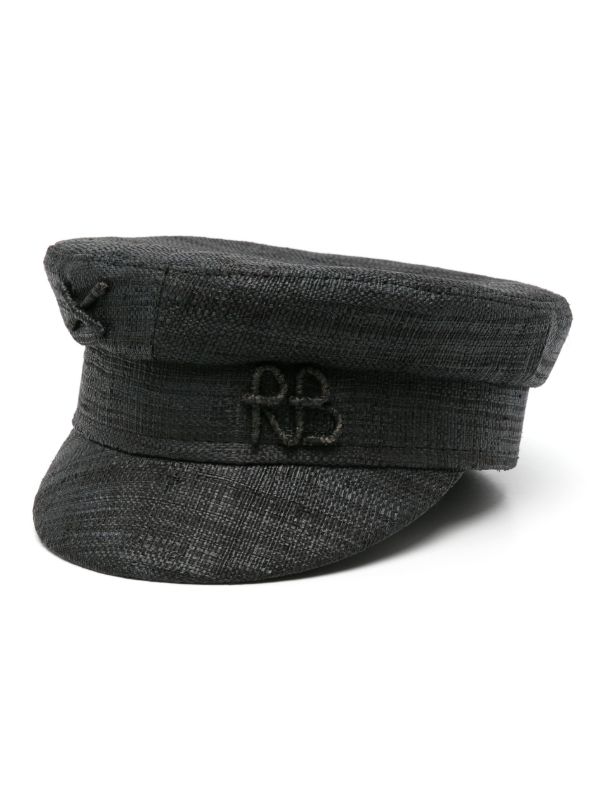 browns Ruslan Baginskiy Black Ruslan Straw Baker Boy Hat | Browns Hats