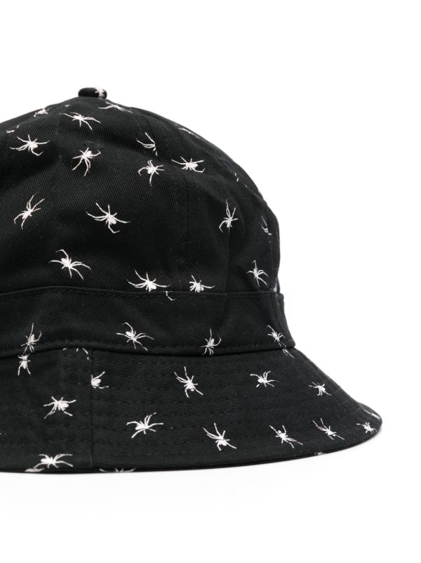 Browns Ruslan Baginskiy Black Spider Print Bucket Hat | Browns Hats