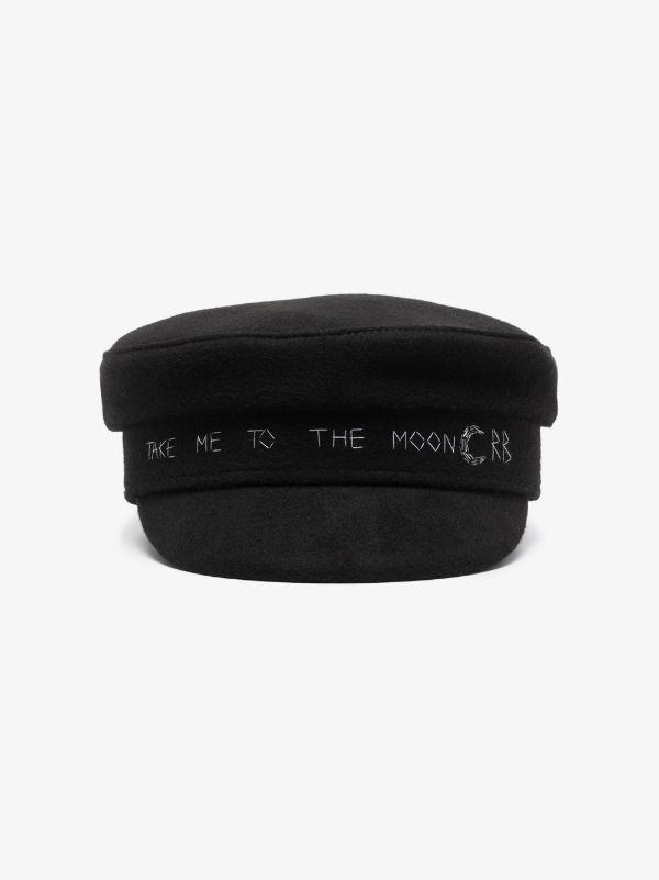 browns Ruslan Baginskiy Black To The Moon Baker Boy hat | Browns Hats