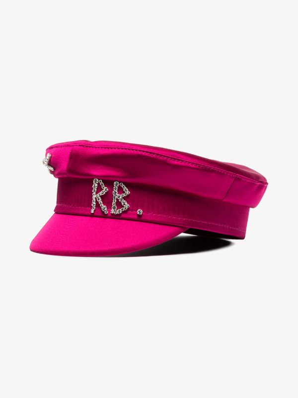 Browns Ruslan Baginskiy Pink Satin Baker Boy Hat | Browns Hats