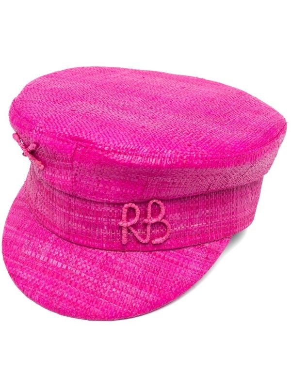 browns Ruslan Baginskiy Pink Straw Baker Boy Hat | Browns Hats