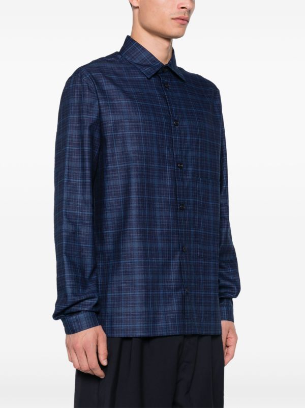 Browns SAGE NATION Blue Checked Shirt | Browns Shirts
