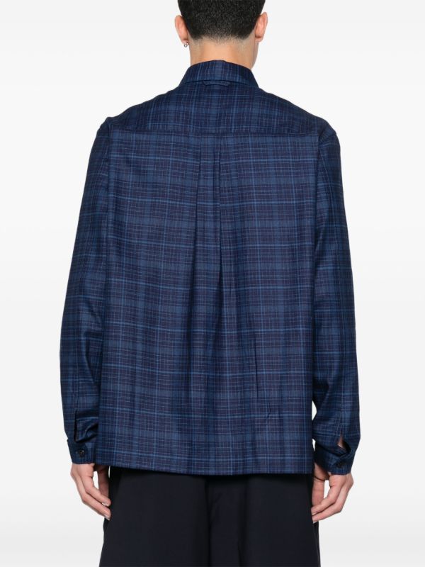 Browns SAGE NATION Blue Checked Shirt | Browns Shirts