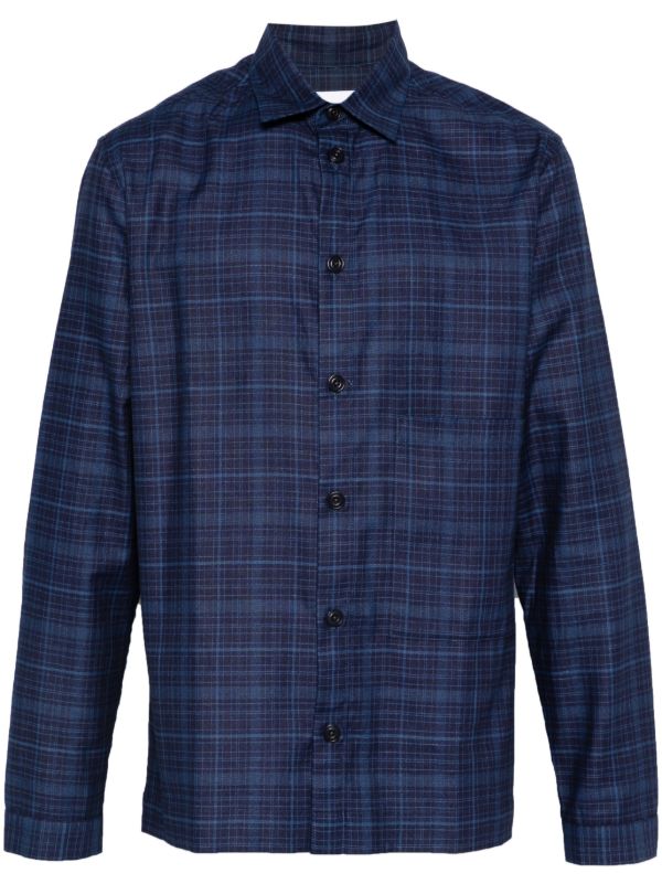 browns SAGE NATION Blue Checked Shirt | Browns Shirts