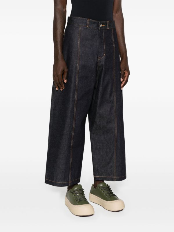 Browns SAGE NATION Blue High-rise Wide-leg Jeans | Browns Wide-Leg Jeans