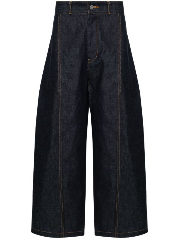 browns SAGE NATION blue high-rise wide-leg jeans | Browns Wide-Leg Jeans
