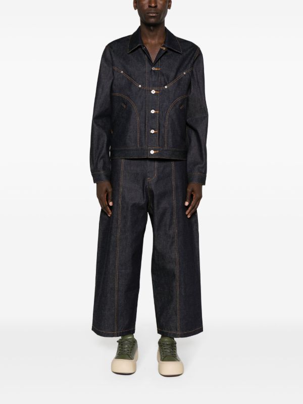 Browns SAGE NATION Blue Jiji Denim Jacket | Browns Denim Jackets