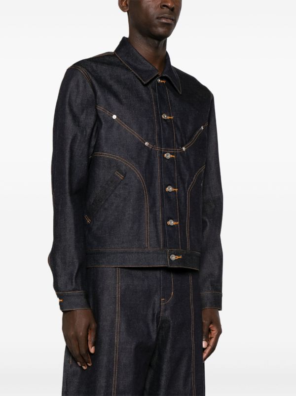 Browns SAGE NATION Blue Jiji Denim Jacket | Browns Denim Jackets