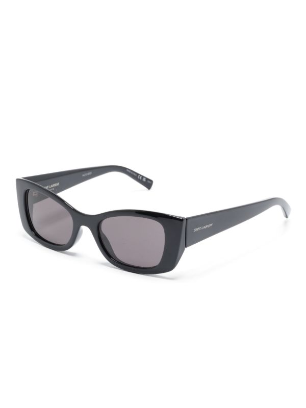 Browns Saint Laurent Eyewear Black Butterfly Frame Sunglasses | Browns Sunglasses
