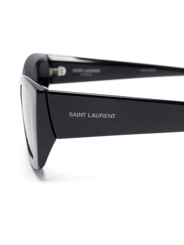 Browns Saint Laurent Eyewear Black Butterfly Frame Sunglasses | Browns Sunglasses