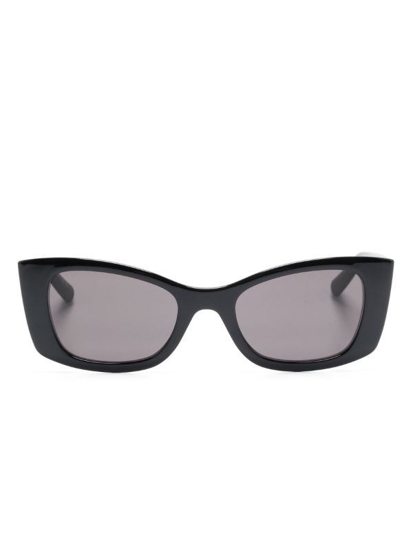 browns Saint Laurent Eyewear black butterfly frame sunglasses | Browns Sunglasses