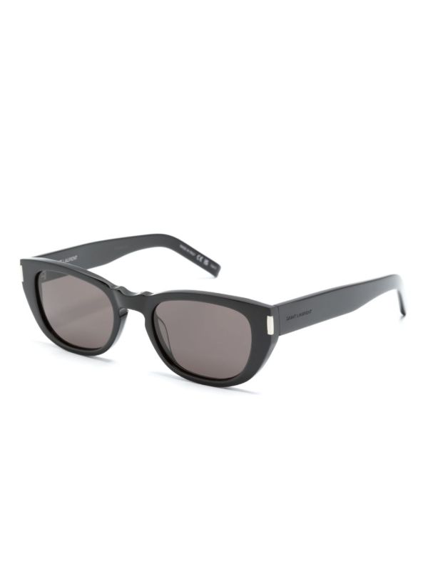Browns Saint Laurent Eyewear Black Cat-Eye Sunglasses | Browns Sunglasses