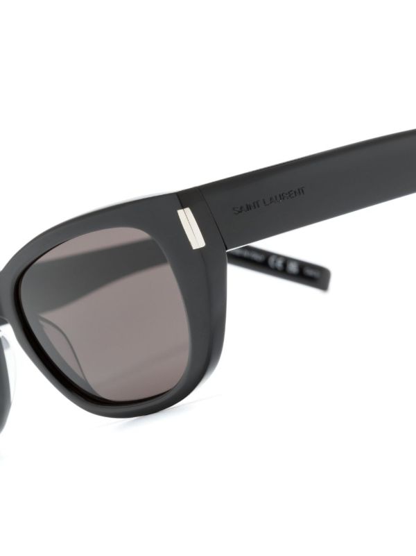 Browns Saint Laurent Eyewear Black Cat-Eye Sunglasses | Browns Sunglasses