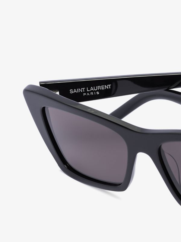 Browns Saint Laurent Eyewear Black Mica Cat Eye Sunglasses | Browns Sunglasses