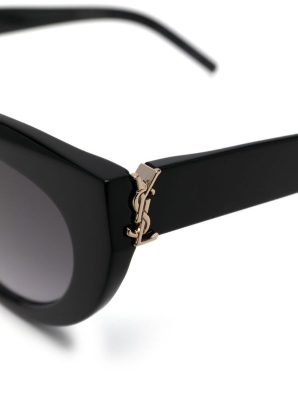 Browns Saint Laurent Eyewear Black SL M115 Cat-Eye Sunglasses | Browns Sunglasses