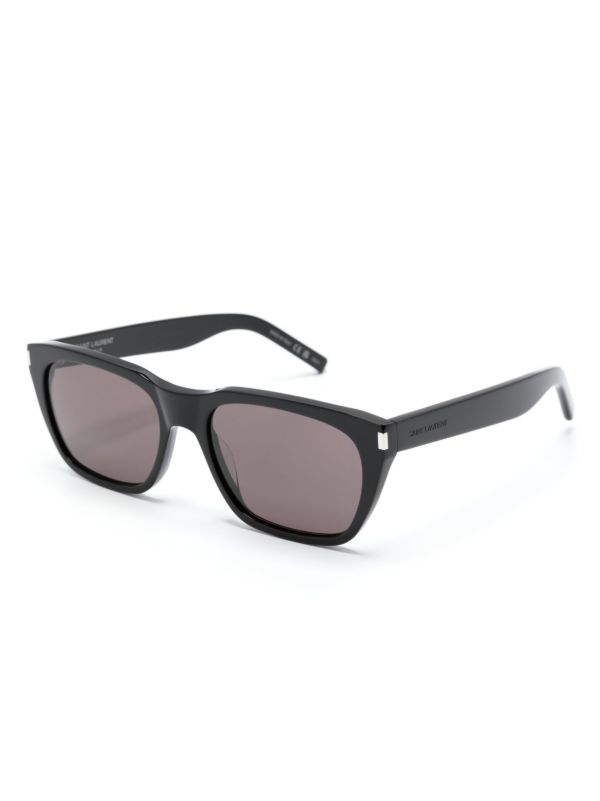 Browns Saint Laurent Eyewear Black Square Sunglasses | Browns Sunglasses